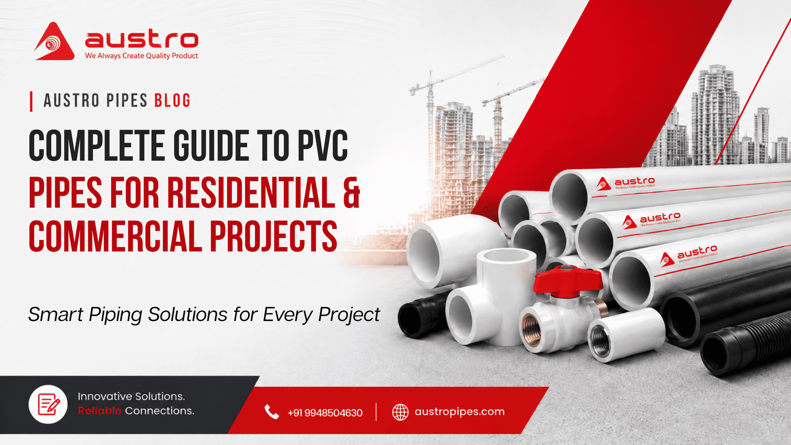 Complete Guide to PVC Pipes for Residential & Commercial Projects