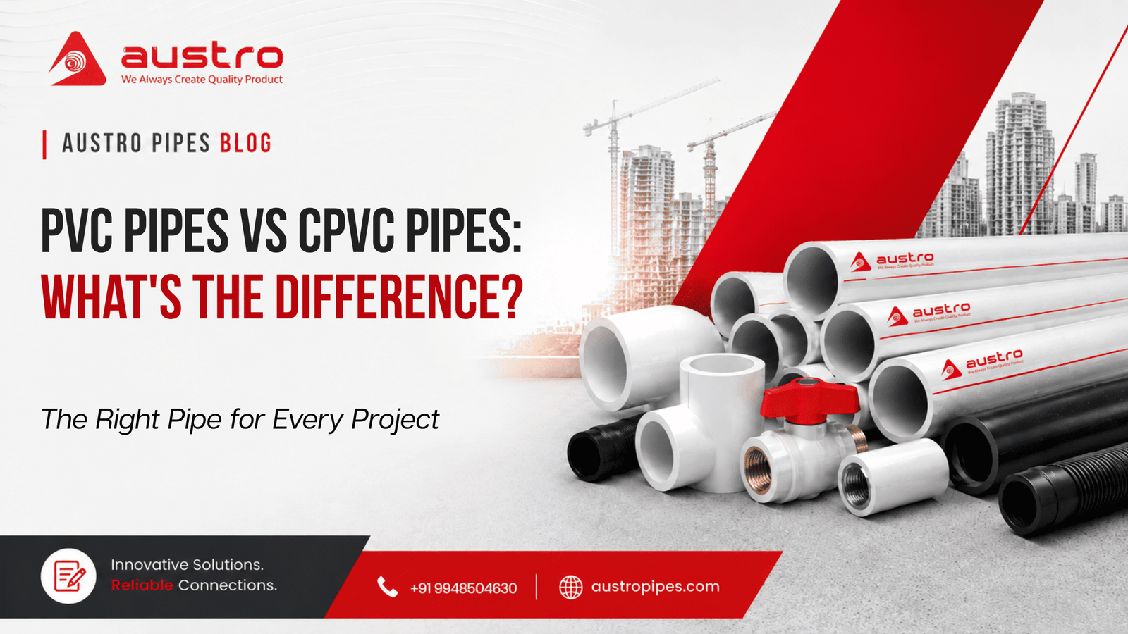 PVC Pipes vs CPVC Pipes: What's the Difference?